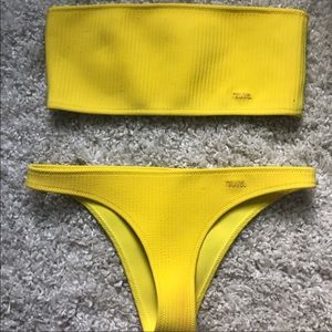 Yellow Triangl Bikini